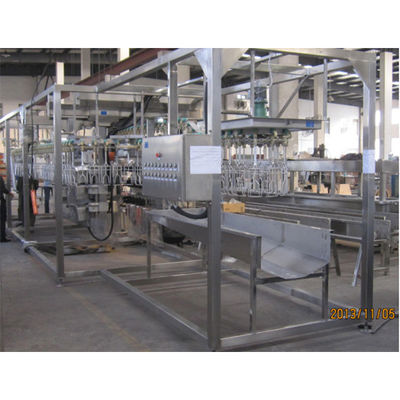 300-500 Tavuk/saat Otomatik Kasap Makinesi Halal Tavuk Kasaplığı Ekipmanı