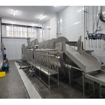 Tavuk kesim tesisi için spiral tavuk öncesi soğutucu makine 500 - 10000Bph