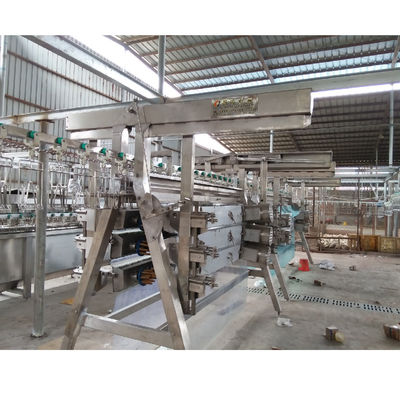Kalite Halal Tavuk Kasaplık Ekipmanı SS 304 Tavuk Et İşleme Makinesi 400KG fabrika