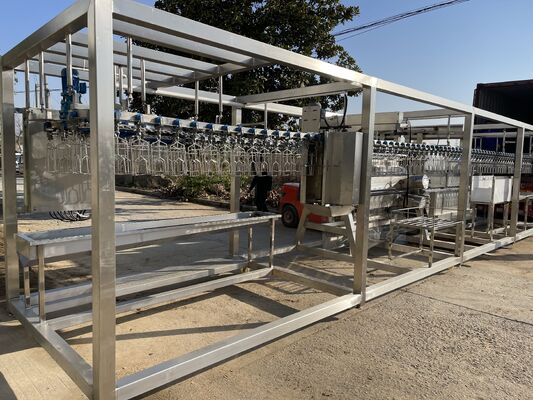 Helal İş Gücü Tasarruflu Küçük Tavuk Kesim Sistemi Daha Az İşçi Gerekli, Ce Sertifikalı, Küçük Kesimhaneler İçin Uygun